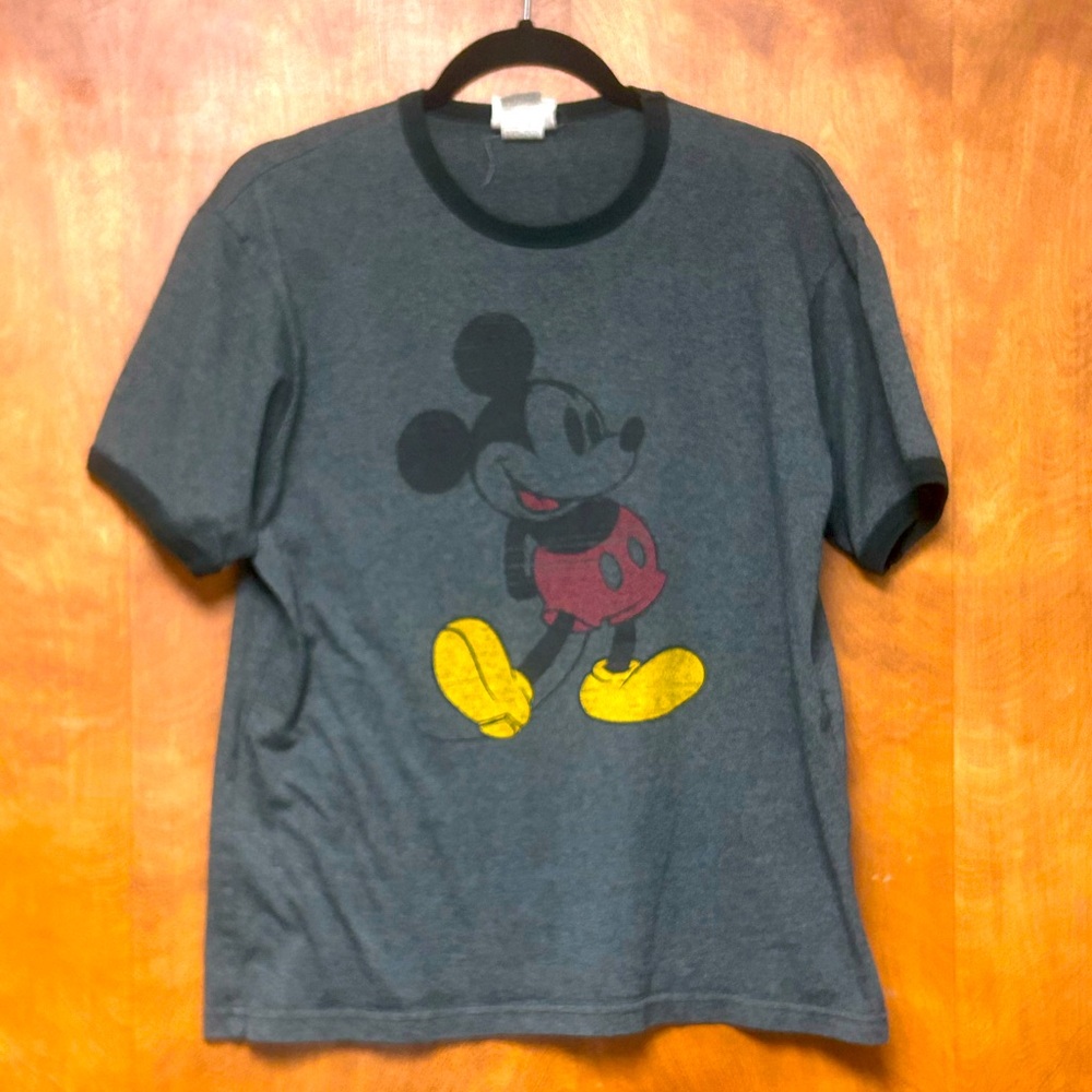 Rare Vintage Ringer Mickey Mouse Tee